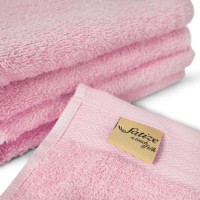 High End 100% Cotton Satize Branded Pink Color Bath Towels  70x140 cm