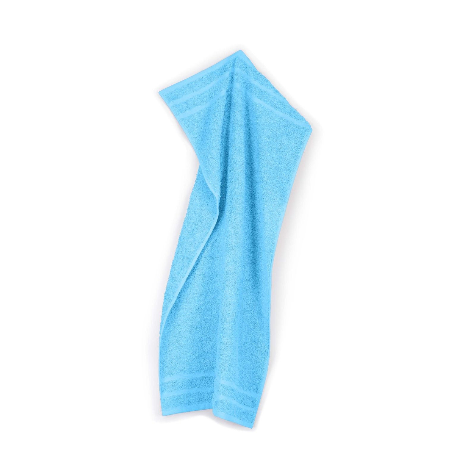 100% Cotton Satize Branded Light Blue Color Hand Towels 50x100 cm