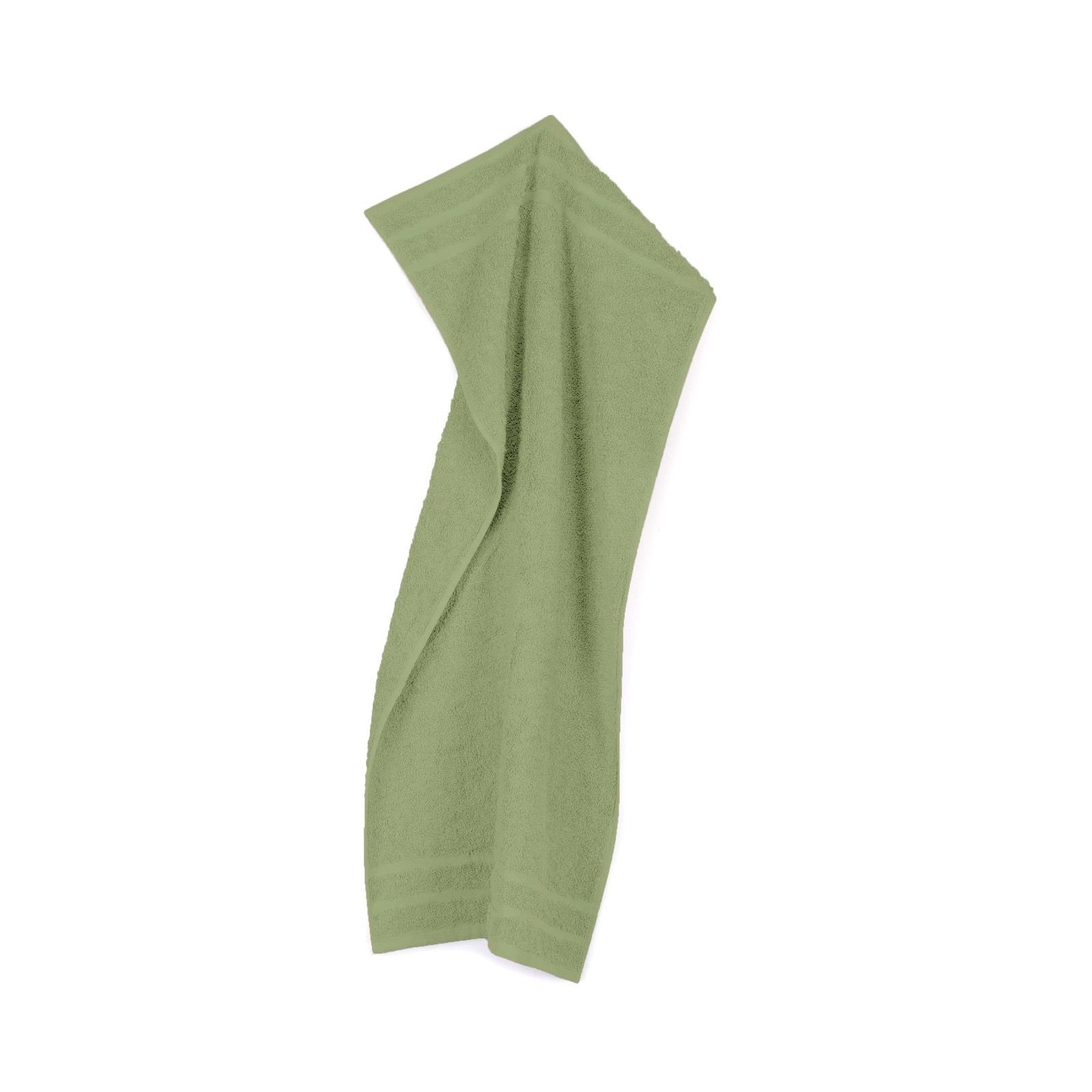 High Quality 100% Cotton Satize Branded Green Color Hand Towels 50x100 cm