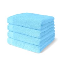 100% Cotton Satize Branded Blue Color Bath Towels 70x140 cm