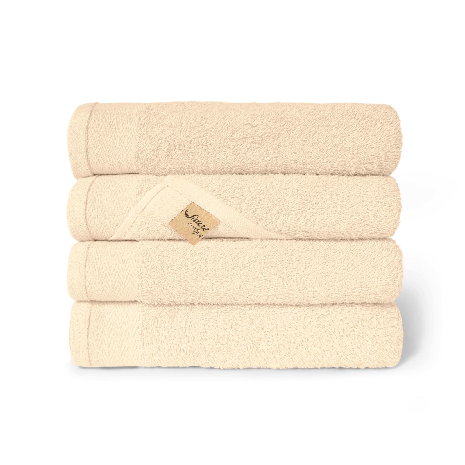 Branded 100% Cotton Satize Light Brown Color Bath Towels 70x140 cm