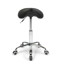 Dunimed - Ergonomic Saddle Stool with Tiltable Seat - Black