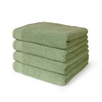 High Quality 100% Cotton Satize Branded Green Color Bath Towels  70x140 cm