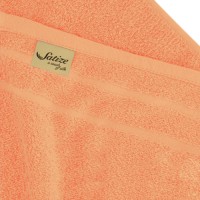 Luxurious 100% Cotton Satize Branded Orange Color Hand Towels 50x100 cm