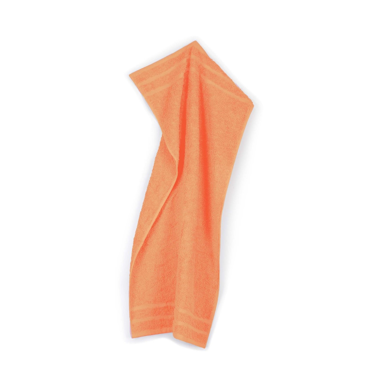 Luxurious 100% Cotton Satize Branded Orange Color Hand Towels 50x100 cm